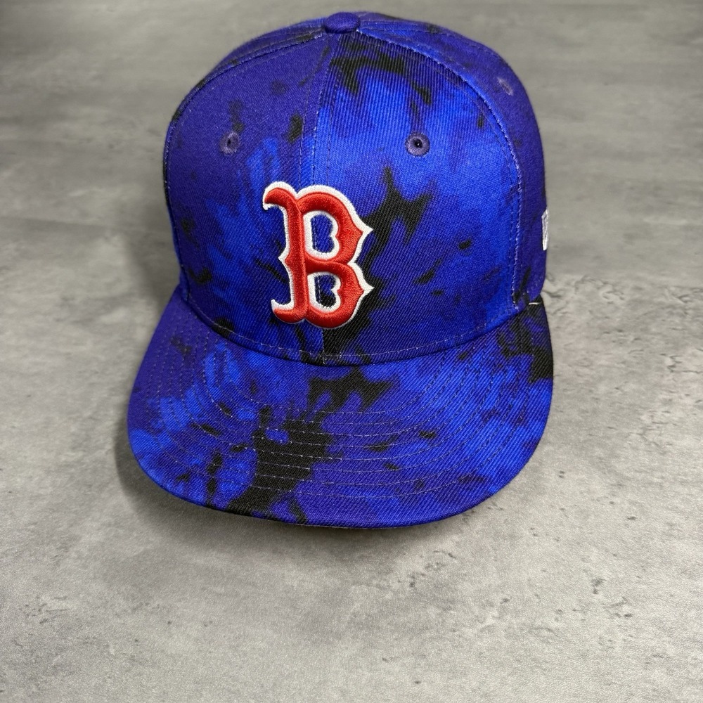 Boston Red Sox Hat New Era Cap 7 Blue Tie Dye Indigo Pink 59Fifty Cap Exclusive